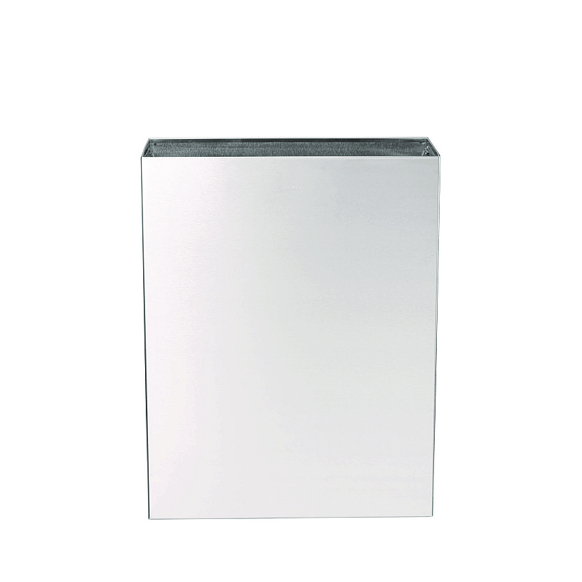 Alpine Stainless Steel Surface-Mounted Waste Receptacle, 6.4 gal, Brushed Stainless Steel (ALP491)