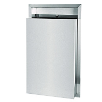 Alpine Stainless Steel Recessed 12 Gal Leak-Proof Waste Receptacle, Brushed Stainless Steel (ALP493)