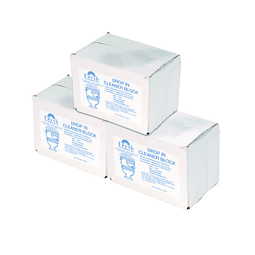 Fresh Products Drop-In Tank Non-Para Cleaner Block, Unscented, Blue, 24/Box, 3 Boxes/Carton (24DIFCT)
