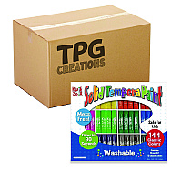 The Pencil Grip Kwik Stix Tempera Paint Set, 12 Assorted Classic Colors, 144/Pack, 2 Packs/Carton (64402)