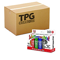 The Pencil Grip Kwik Stick Tempera Paint, 6 Assorted Classic Colors, 6/Pack, 12 Packs/Carton (64612)