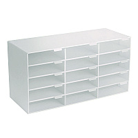 AdirOffice File Classroom Literature Organizer, 15 Sections, Letter Size, 32 x 13 x 17, White (I50115WHI)