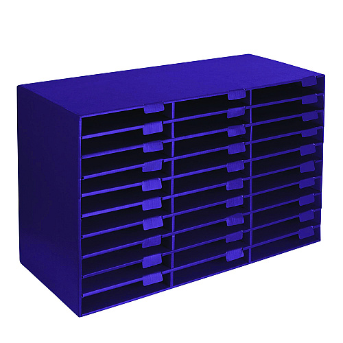 AdirOffice File Classroom Literature Organizer, 30 Sections, Letter Size, 32 x 13 x 21, Purple (I50130PUR)
