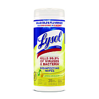 Lysol&reg; Disinfecting Wipes, Lemon & Lime Scent, 35 Wipes (81145)