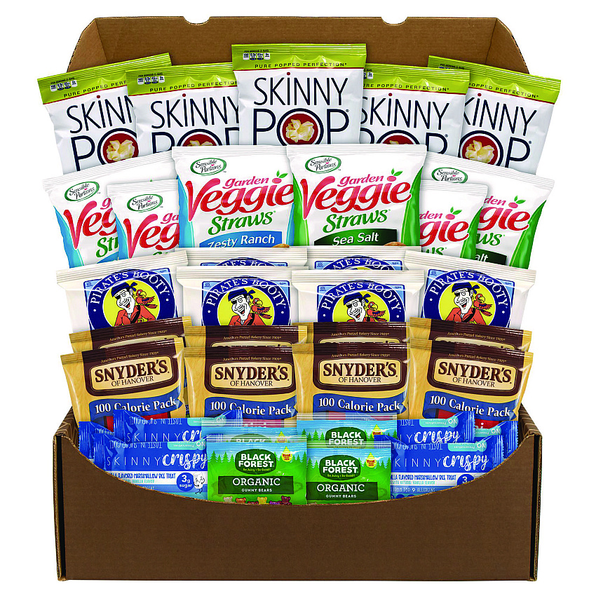 Snack Box Pros Healthy Snack Box, 37 Assorted Snacks/Box (700S0005)