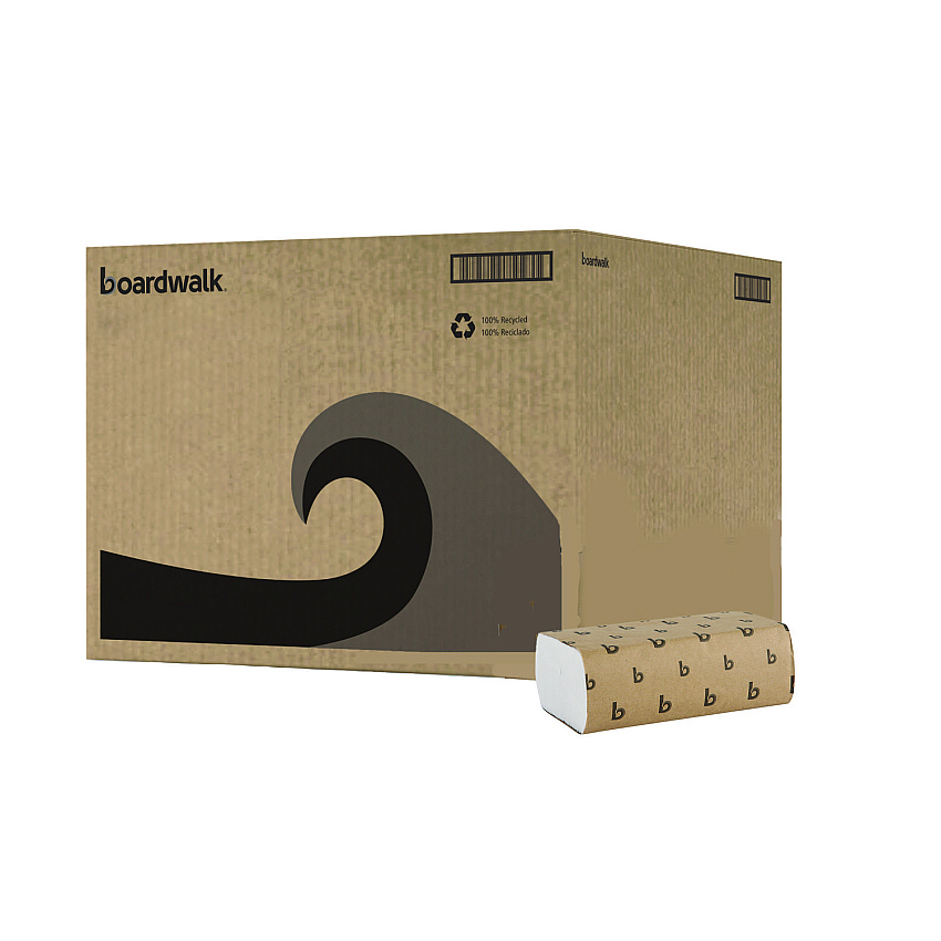 Boardwalk&reg; Multifold Paper Towels, 1-Ply, White, 4000 Towels (BWK6200)