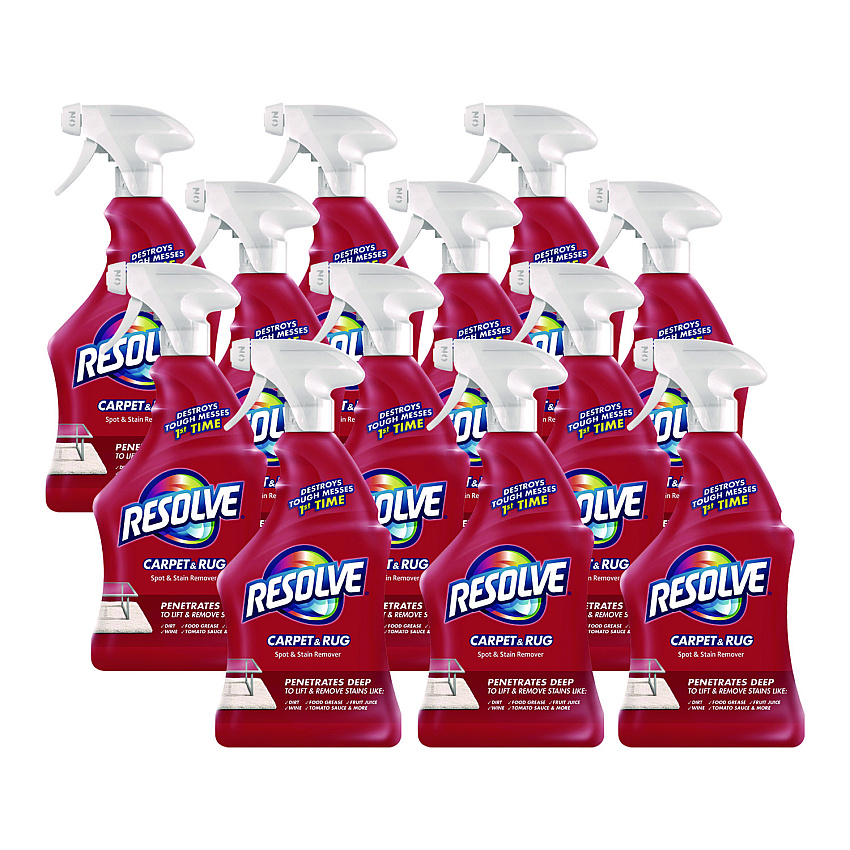 RESOLVE Triple Oxi Advanced Trigger Carpet Cleaner, 22 oz Spray Bottle (00601CT)