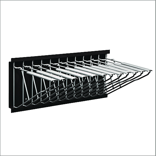 AdirOffice Large File Blueprint Pivot Wall Rack, Assorted Document Sizes Accommodated, 11" x 15.8" x 23.9", Black (I617BLK)