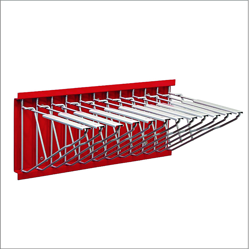 AdirOffice Large File Blueprint Pivot Wall Rack, Assorted Document Sizes Accommodated, 11" x 15.8" x 23.9", Red (I617RED)