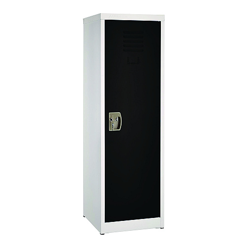AdirOffice Steel Storage Locker, 1 Compartment, 15 x 15 x 48, Black (I62901BLK)