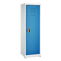 AdirOffice Steel Storage Locker, 1 Compartment, 15 x 15 x 48, Blue (I62901BLU)