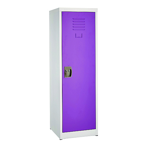 AdirOffice Steel Storage Locker, 1 Compartment, 15 x 15 x 48, Purple (I62901PUR)