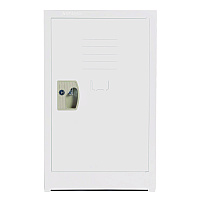 AdirOffice Steel Storage Locker, 1 Compartment, 15 x 15 x 24, White (I62902WHI)