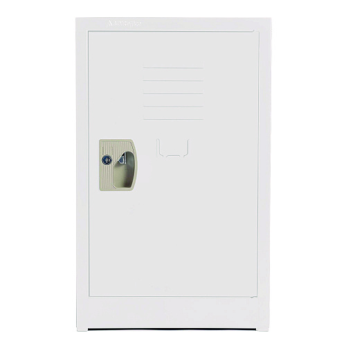AdirOffice Steel Storage Locker, 1 Compartment, 15 x 15 x 24, White (I62902WHI)