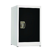 AdirOffice Steel Storage Locker, 1 Compartment, 15 x 15 x 24, Black (I62902BLK)