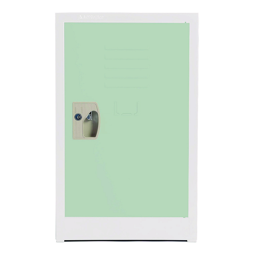 AdirOffice Steel Storage Locker, 1 Compartment, 15 x 15 x 24, Misty Green (I62902MGRN)