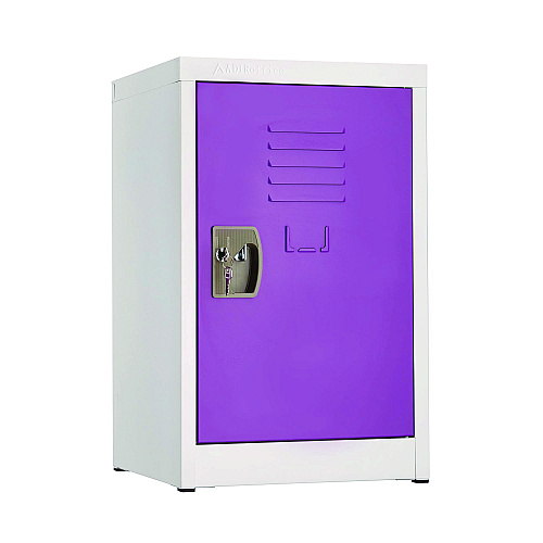AdirOffice Steel Storage Locker, 1 Compartment, 15 x 15 x 24, Purple (I62902PUR)