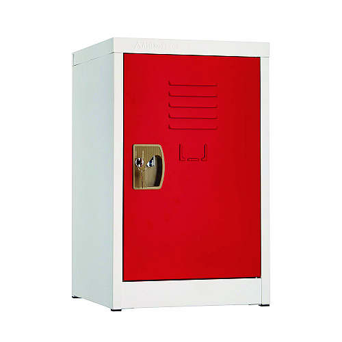 AdirOffice Steel Storage Locker, 1 Compartment, 15 x 15 x 24, Red (I62902RED)