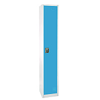 AdirOffice Steel Storage Locker, 1 Compartment, 12 x 12 x 72, Blue (I629201BLU)
