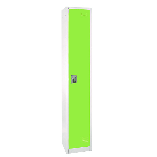 AdirOffice Steel Storage Locker, 1 Compartment, 12 x 12 x 72, Green (I629201GRN)