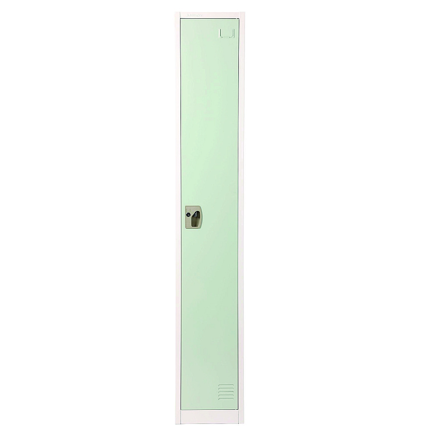 AdirOffice Steel Storage Locker, 1 Compartment, 12 x 12 x 72, Misty Green (I629201MGRN)