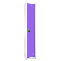 AdirOffice Steel Storage Locker, 1 Compartment, 12 x 12 x 72, Purple (I629201PUR)