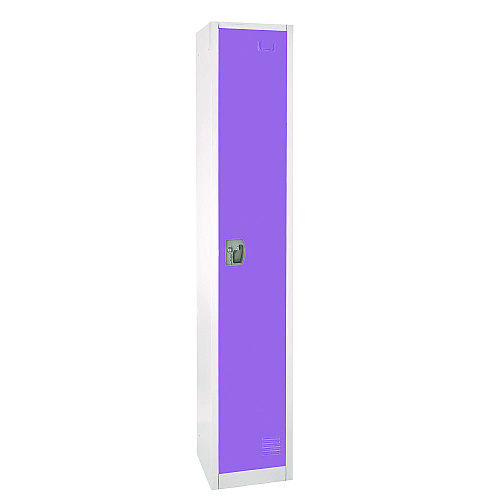 AdirOffice Steel Storage Locker, 1 Compartment, 12 x 12 x 72, Purple (I629201PUR)