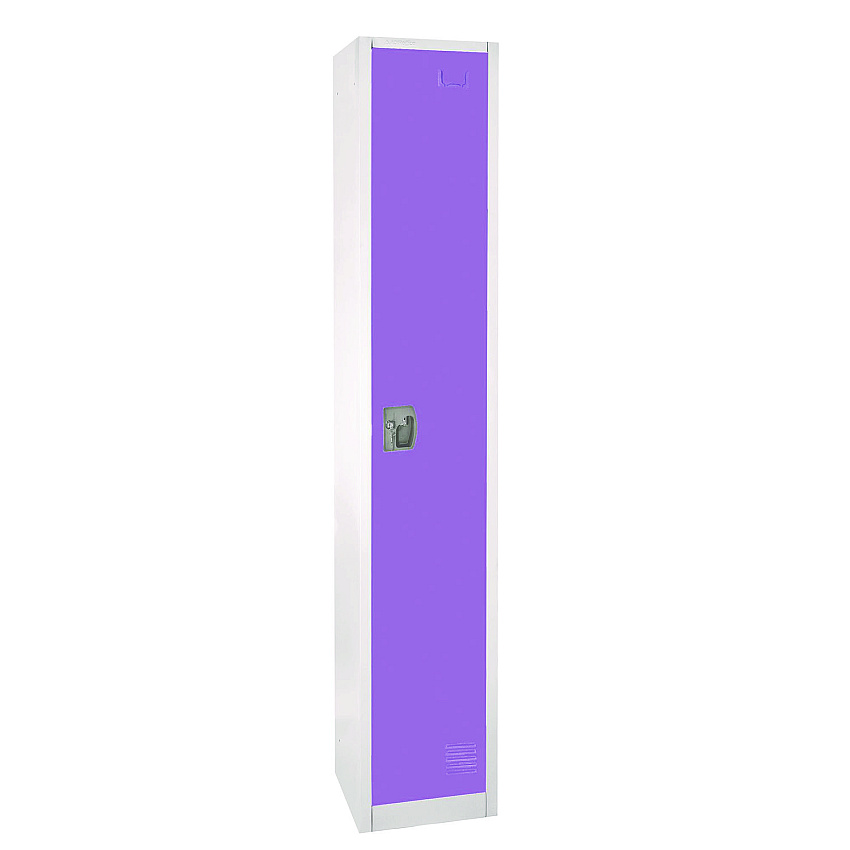 AdirOffice Steel Storage Locker, 1 Compartment, 12 x 12 x 72, Purple (I629201PUR)