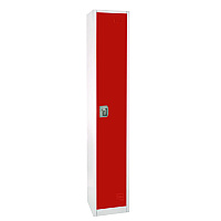 AdirOffice Steel Storage Locker, 1 Compartment, 12 x 12 x 72, Red (I629201RED)