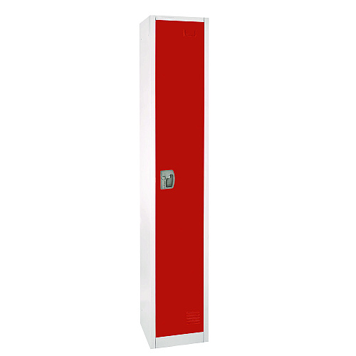 AdirOffice Steel Storage Locker, 1 Compartment, 12 x 12 x 72, Red (I629201RED)