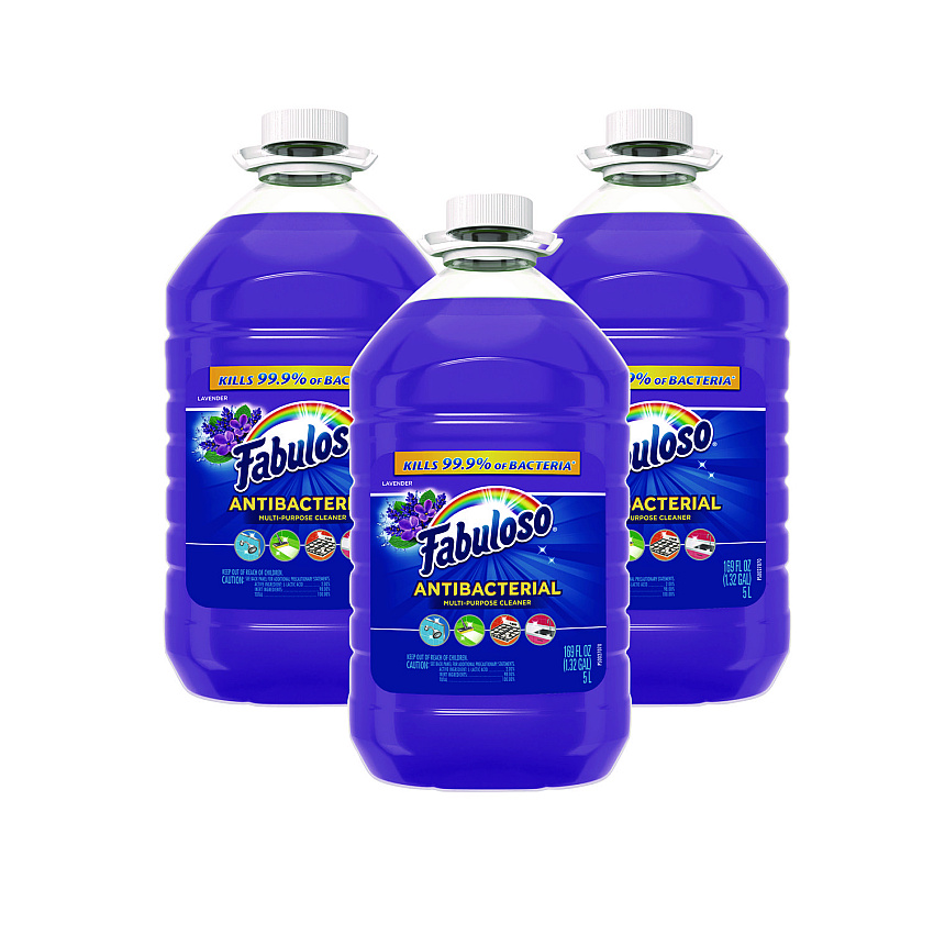 Fabuloso&reg; Antibacterial Cleaner, Lavender Scent, 169 oz., 3 Bottles (99507)