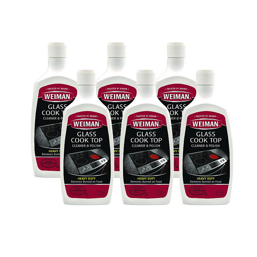 WEIMAN Glass Cook Top Cleaner and Polish, 20 oz, Squeeze Bottle, 6/CT (137)