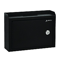 AdirOffice Medium Size Steel Multi-Purpose Secure Drop Box, 9.8 x 3.4 x 7.5, Black (I63102BLK)