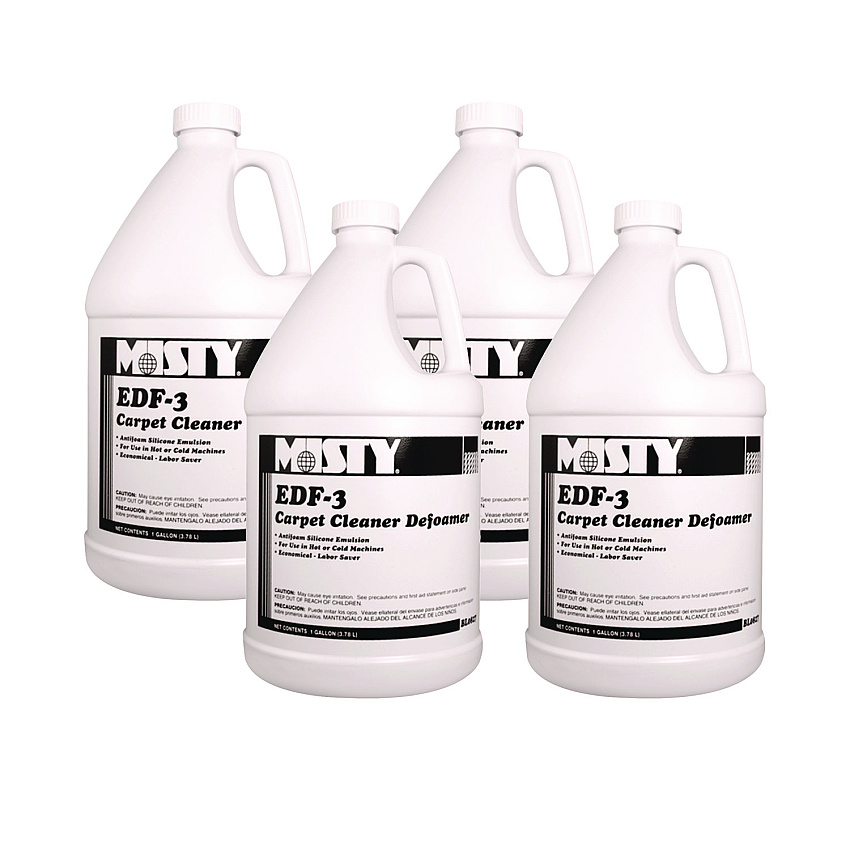 Misty EDF-3 Carpet Cleaner Defoamer, 1 gal Bottle, 4/Carton (1038773)
