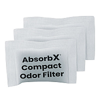HLS Commercial AbsorbX Compact Odor Filter, 0.03 lb Bag, Unscented, 3/Pack (HLS08CF3)