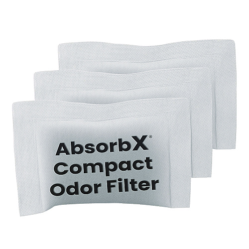HLS Commercial AbsorbX Compact Odor Filter, 0.03 lb Bag, Unscented, 3/Pack (HLS08CF3)