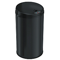 HLS Commercial Sensor Trash Can, 8 gal, Plastic/Stainless Steel, Black (HLS08RB)