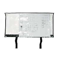 AdirOffice Large Document Protection Blueprint Plan Holder, Holds Plans 18" x 36", Clear (IPS1836)