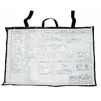 AdirOffice Large Document Protection Blueprint Plan Holder, Holds ARCH D (24