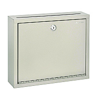 AdirOffice Large Size Steel Multi-Purpose Secure Drop Box, 12 x 3 x 10, Beige (I63103BEI)