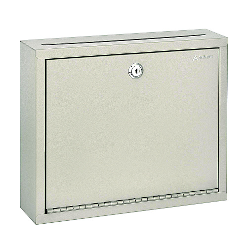 AdirOffice Large Size Steel Multi-Purpose Secure Drop Box, 12 x 3 x 10, Beige (I63103BEI)