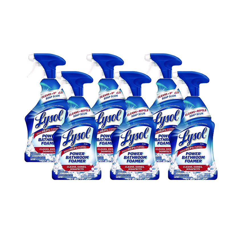 Lysol&reg; Disinfectant Bathroom Cleaner,, 22 oz., 6 Bottles (90036CT)