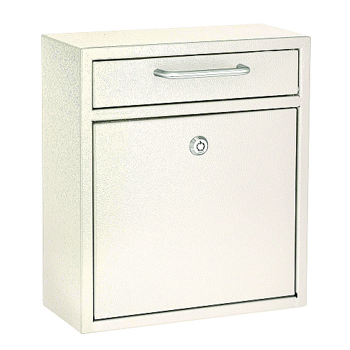 AdirOffice Medium Ultimate Wall Mounted Mail Box, 10.4 x 4.5 x 12, White (I63105WHI)