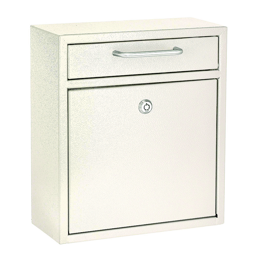 AdirOffice Medium Ultimate Wall Mounted Mail Box, 10.4 x 4.5 x 12, White (I63105WHI)