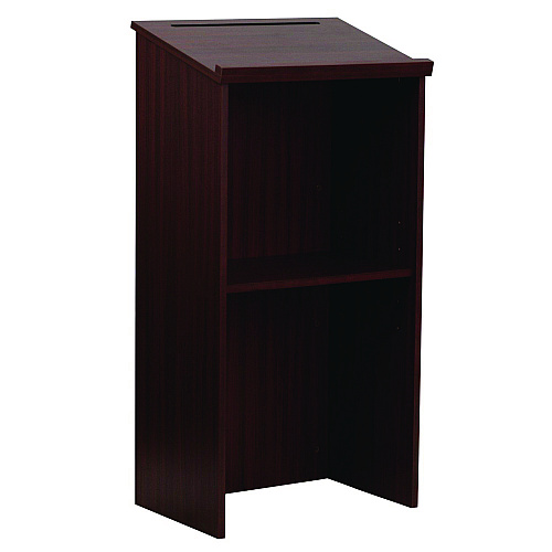 AdirOffice Wood Stand-up Podium Lectern Speaker Stand, 23 x 15 x 45.8, Mahogany (I66101)