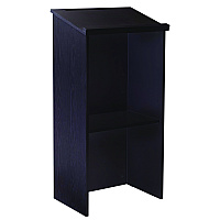 AdirOffice Wood Stand-up Podium Lectern Speaker Stand, 23 x 15 x 45.8, Black (I66101BLK)
