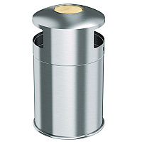 HLS Commercial Extra-Large Dual Side-Entry Trash Can, Indoor, 50 gal, Stainless Steel, Silver (HLS50DSI)