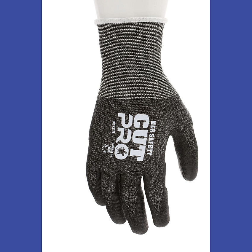 MCR Safety Cut Pro 92721 Gloves, X-Small, Black, Dozen (92721XS)