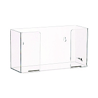 AdirMed Acrylic Glove Dispenser, Single Box Capacity, 10.2 x 3.5 x 5.3, Clear (I90201)