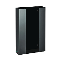 AdirMed Acrylic Glove Dispenser, Triple Box Capacity, 10.2 x 3.5 x 16.1, Black (I90203BLK)